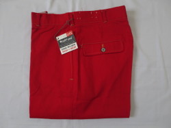 ６０’S　RED　テーパードパンツ　DEAD　STOCK