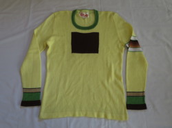 ７０’S　the Ritva man sweater yellow