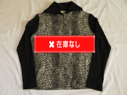 ５０～６０’Ｓ　レオパード柄ハーフジップポロシャツDEAD STOCK