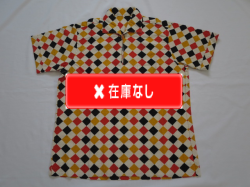 ５０’Ｓ　Ｔｗｏ　Ｆａｃｅボタンダイヤ柄シャツ