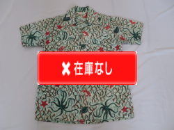 ５０’S　Crystal オクトパス柄コットンシャツ