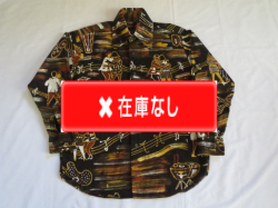 ６０’S　Dance print cotton ｓhirt