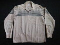 ５０’S　SPORTOP PinkXGray ボーダーコットンシャツ