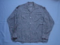 ５０’Ｓ　ＴＯＷＮＣＲＡＦＴ総柄レーヨンシャツ