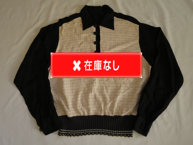 ５０’S BlackXPink　絣リブシャツ