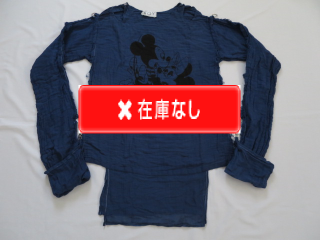 ８０’Ｓ　ＢＯＹ　ミッキー＆ミニーモスリンガーゼシャツ　ＤＥＡＤ　ＳＴＯＣＫ