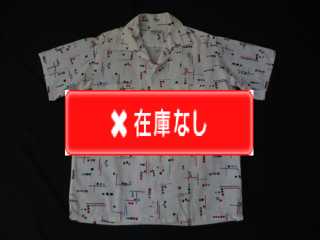 50s PENNEY'S TOPFLIGHT シアサッカー オープンカラーシャツ 50'S PENNEY'S TOPFLIGHT シアサッカーシャツ WICKED