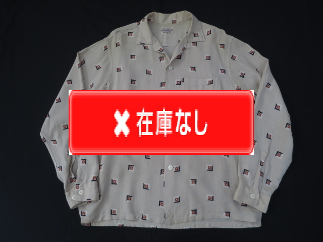 50'S TOWNCRAFT 総柄レーヨンシャツ WICKED