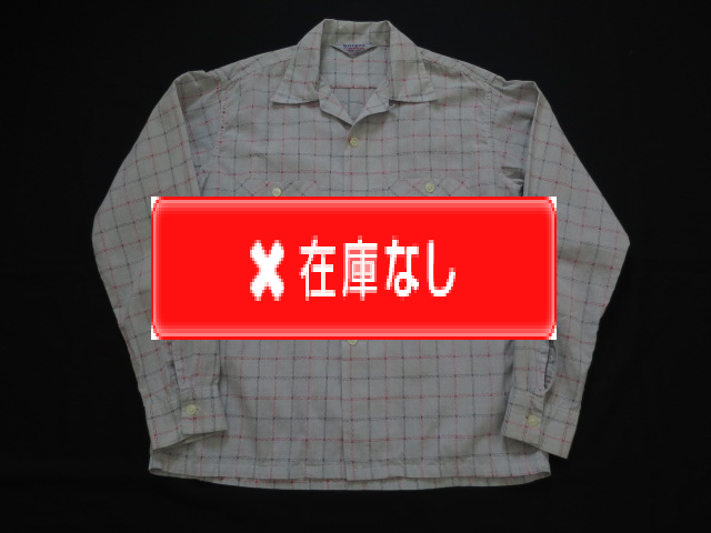 ５０’S　harper チェックコットンシャツ