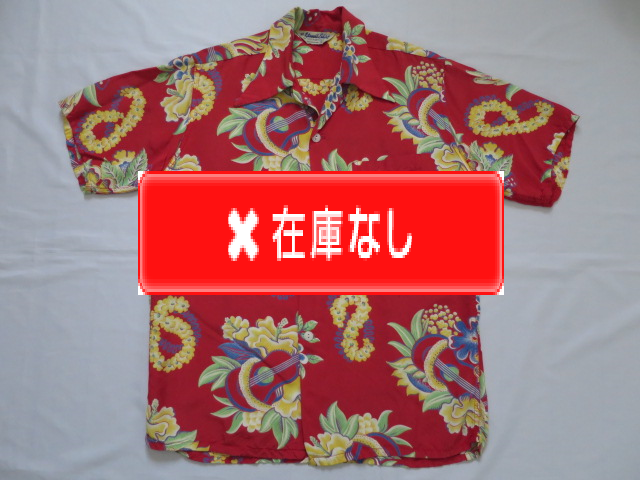 ５０’Ｓ　Ｍａｃｉｎｔｏｓｈ　Ｕｋｕｌｅｌｅ　Ｈａｗａｉｉａｎ　ｓｈｉｒｔ　Ｒｅｄ