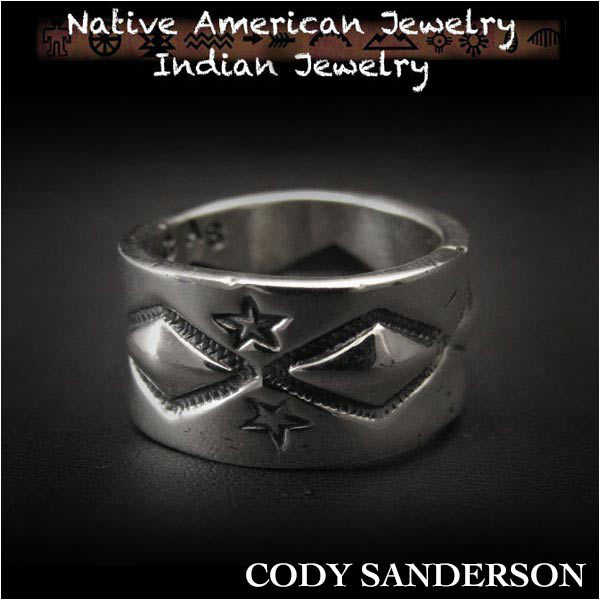 新品　コディ サンダーソン／Cody Sanderson　リング　14号　 インディアンジュエリー　シルバー925　ナバホ族　ユニセックス Cody Sanderson  Long Diamond Star Ring Size US#7 Native American  Indian Jewelry Sterling Silver  Navajo  (ID na3184r73)