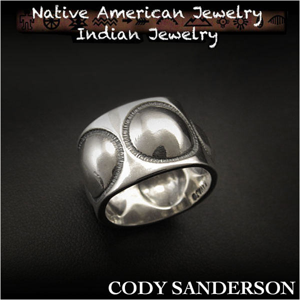 新品　コディ サンダーソン／Cody Sanderson　リング　18号　 インディアンジュエリー　シルバー925　ナバホ族　ユニセックス Cody Sanderson  Moon Sweet Pea Ring Size US#9 Native American  Indian Jewelry Sterling Silver  Navajo  (ID na3185r73)