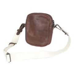 メンズ レディース ミニ ショルダーポーチ バッグ ミニショルダーバッグ  馬革 レザー 本革 トラベルバッグ  日本製  Leather Mini Shouldert Bag WILD HEARTS Leather&Silver(ID bb390s1)