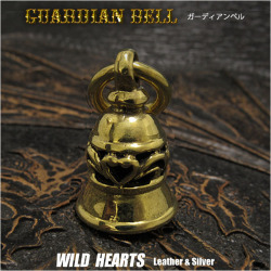 ガーディアンベル ブラス 真鍮 ネックレス ペンダントトップ バイカーベル Lサイズ Guardian Bell Pendant Harley Accessory Motorcycle Ride Bell L-size WILD HEARTS Leather&Silver (ID pt4547r73)