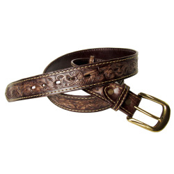 カービングベルト 本革 レザー ハンドメイド 手彫り ナチュラル/ダークブラウン/ブラック S/M/L Carved Leather Belt Natural/Dark Brown/Black WILD HEARTS Leather&Silver (ID lb467t42)za004