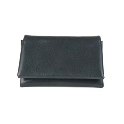 ミニ財布 コインケース 本革 二つ折り財布 オイルレザー ウォレット 小銭入れ ミニ コンパクト 薄い スリム 日本製 姫路レザー Leather Bi-fold Mini Wallet WILD HEARTS Leather&Silver (ID cc313r100)za020