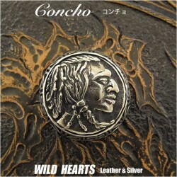 クリックポストのみ送料無料！コンチョ　合金　ネイティブ系インディアン デザイン Concho Metal Native Indian Design  (ID cc2844)