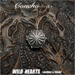 クリックポストのみ送料無料！シルバーアクセサリー　コンチョ　シルバー925　Concho   Sterling Silver 925 WILD HEARTS Leather&Silver (ID co3277)