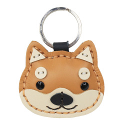 本革 犬のキーホルダー イヌ いぬ 柴犬 ハスキー シュナウザー チワワ フレンチブルドッグ ビーグル キーリング キーチャーム グッズ 牛革 小物  レザー プレゼント WILD HEARTS Leather&Silver ID (kh640a38)za001
