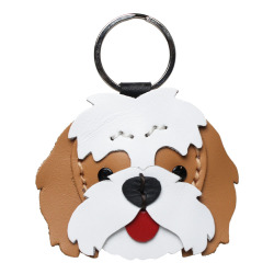 本革 犬のキーホルダー イヌ いぬ 柴犬 ハスキー シュナウザー チワワ フレンチブルドッグ ビーグル キーリング キーチャーム グッズ 牛革 小物  レザー プレゼント WILD HEARTS Leather&Silver ID (kh640a38)za001