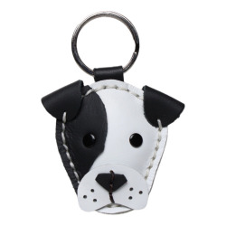 本革 犬のキーホルダー イヌ いぬ 柴犬 ハスキー シュナウザー チワワ フレンチブルドッグ ビーグル キーリング キーチャーム グッズ 牛革 小物  レザー プレゼント WILD HEARTS Leather&Silver ID (kh640a38)za001