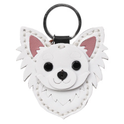 本革 犬のキーホルダー イヌ いぬ 柴犬 ハスキー シュナウザー チワワ フレンチブルドッグ ビーグル キーリング キーチャーム グッズ 牛革 小物  レザー プレゼント WILD HEARTS Leather&Silver ID (kh640a38)za001
