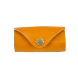 栃木レザー 本革 キーケース キーホルダー ミニ コンパクト スリム シンプル 日本製 ６色 Leather Key Case Handmade 6-colors WILD HEARTS Leather&Silver (ID kc327a4) za020