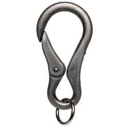 カラビナ キーホルダー キーフック Carabiner Key chain/Key Ring Metal WILD HEARTS Leather&Silver （ID kh3531k5）za013