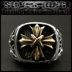 クリックポストのみ送料無料！シルバーリング リング 指輪 クロス 十字架 シルバー925 Silver Ring cross(ID sr0771kr394)