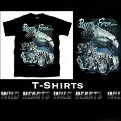 在庫処分！ Sサイズ Tシャツ コットン 綿 100％ 黒 バイカー イーグル（ID ts2030r46）