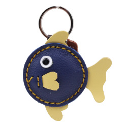 本革 動物のキーホルダー 生き物 アニマル 小物 雑貨 キーホルダー キーリング ニワトリ 鳥 ハチ 蜂 テントウムシ ヒツジ 魚 サル ウシ ペンギン ゾウ キーチャーム グッズ 革 牛革 革小物 レザー WILD HEARTS Leather&Silver (ID kh703a48)za001