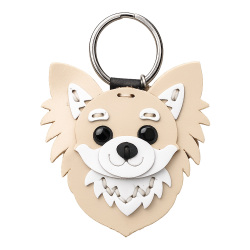 本革 犬のキーホルダー イヌ いぬ 柴犬 ハスキー シュナウザー チワワ フレンチブルドッグ ビーグル キーリング キーチャーム グッズ 牛革 小物  レザー プレゼント WILD HEARTS Leather&Silver ID (kh640a38)za001