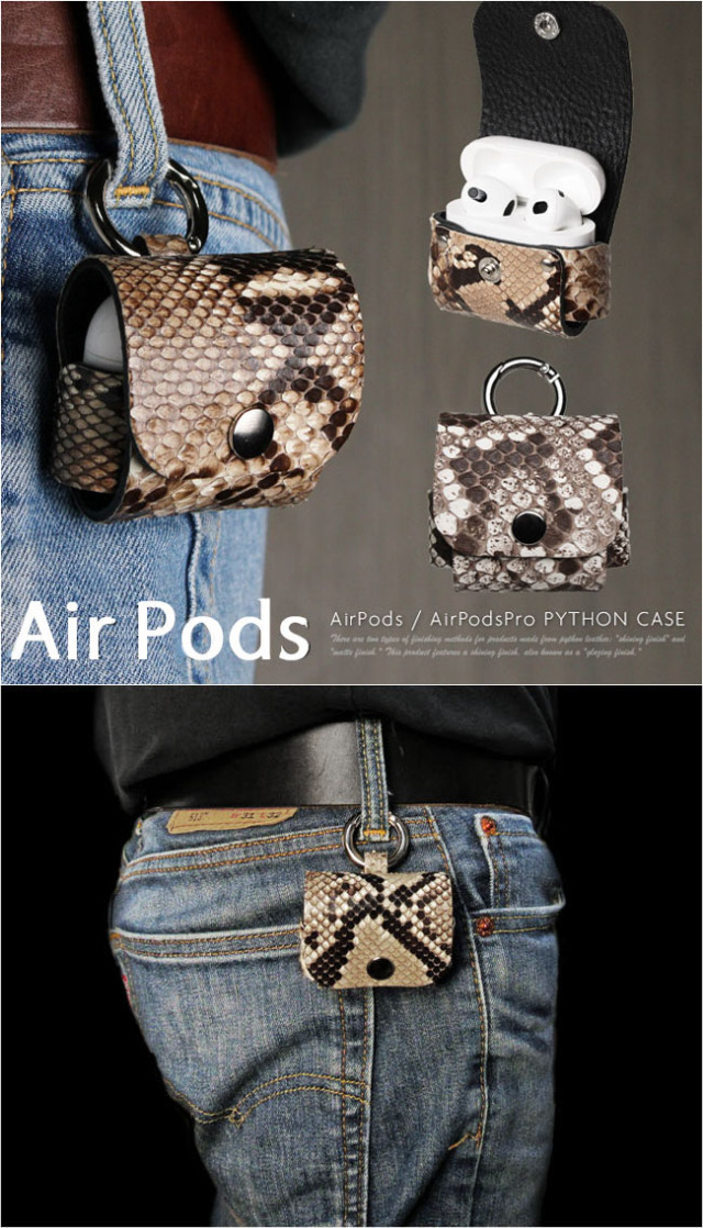Air pods pro + 革case付き Amazon | ZENIX DESIGN TECH airpods pro 用 ケース カラビナ