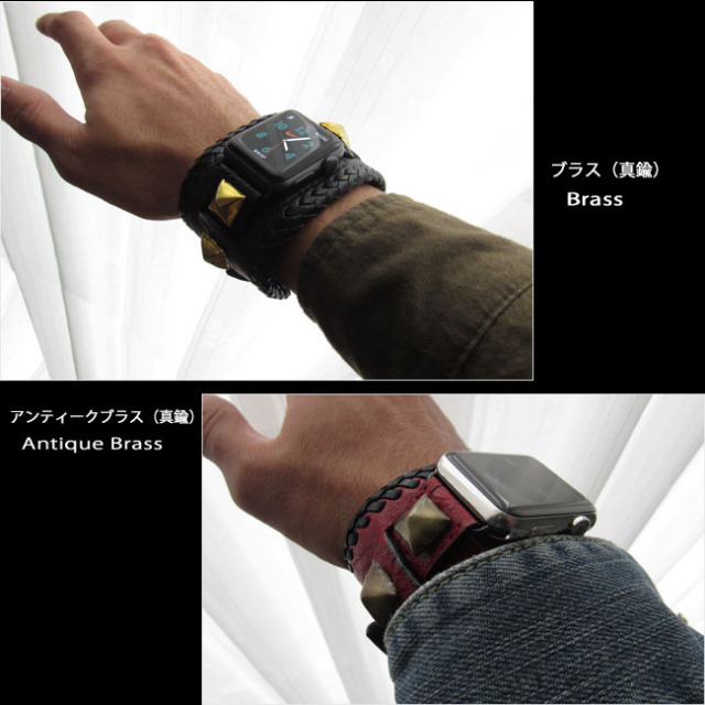 Steve Madden★スタッズとピンクレザーの甘辛Apple Watchベルト Steve Madden☆スタッズとピンクレザーの甘辛Apple Watchベルト