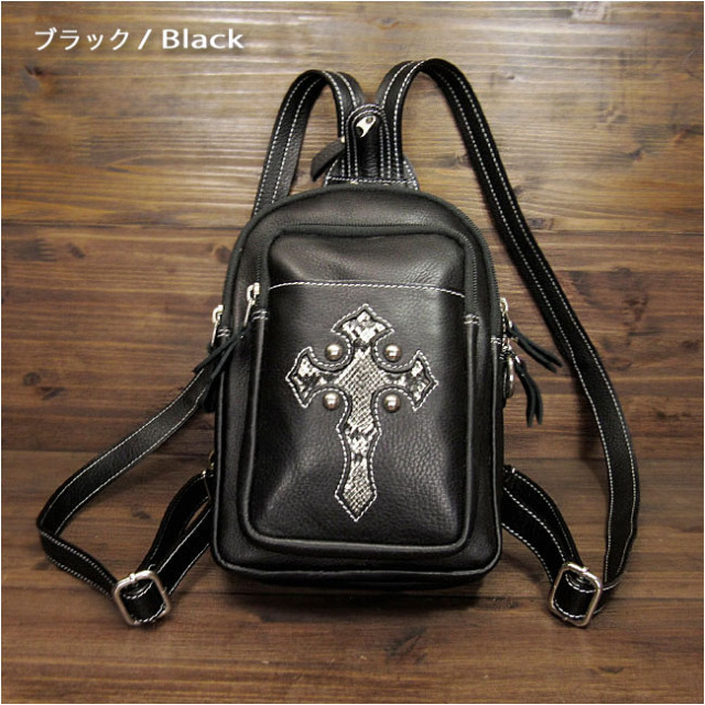 ボディバッグ メンズ 2way リュック 本革 ワンショルダー ななめ掛け  
