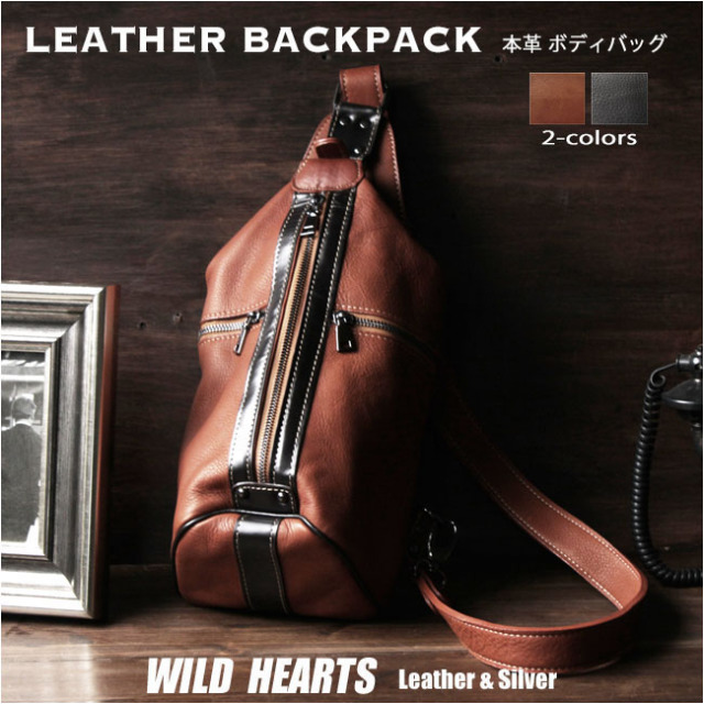 Y's レザーバッグ （リュックサック・ショルダーバッグ） 本革 レザー ボディバッグ バックパック 斜めがけバッグ ワン