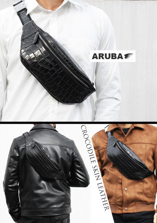 SIAMNESS シャムネス クロコダイル ボディバッグ スリング ショルダー  