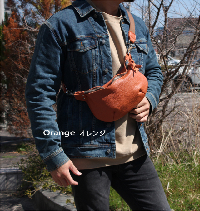 WILD HEARTS 本革レザー ワンショルダーバッグ ボディバッグ/バイク メンズ レディース ショルダーポーチ バッグ ショルダーバッグ ボディ
