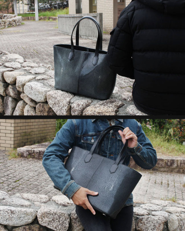 スティングレイ エイ革 ガルーシャ トートバッグ レザー バッグ