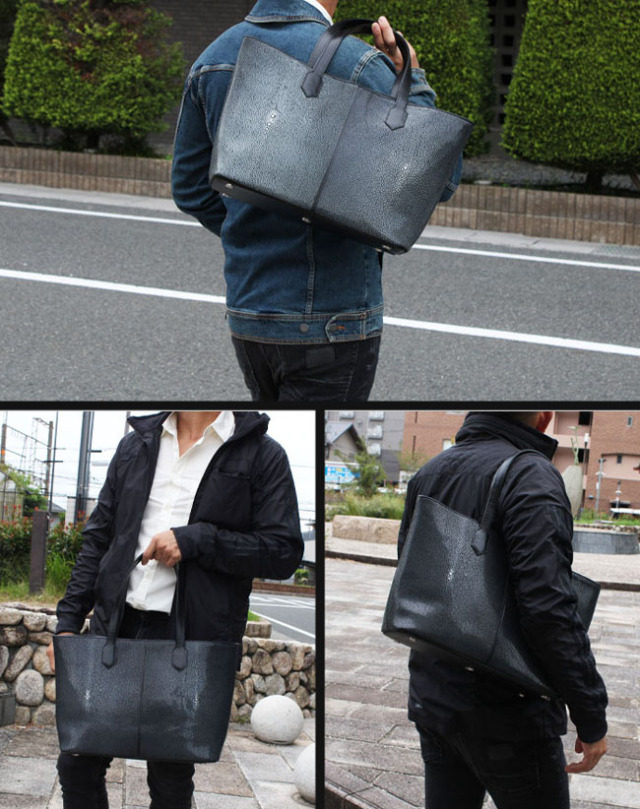 スティングレイ Stingray エイ革　ハンドバッグ 楽天市場】スティングレイ エイ革 ガルーシャ トートバッグ