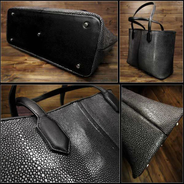 スティングレイ エイ革 ガルーシャ トートバッグ レザー バッグ