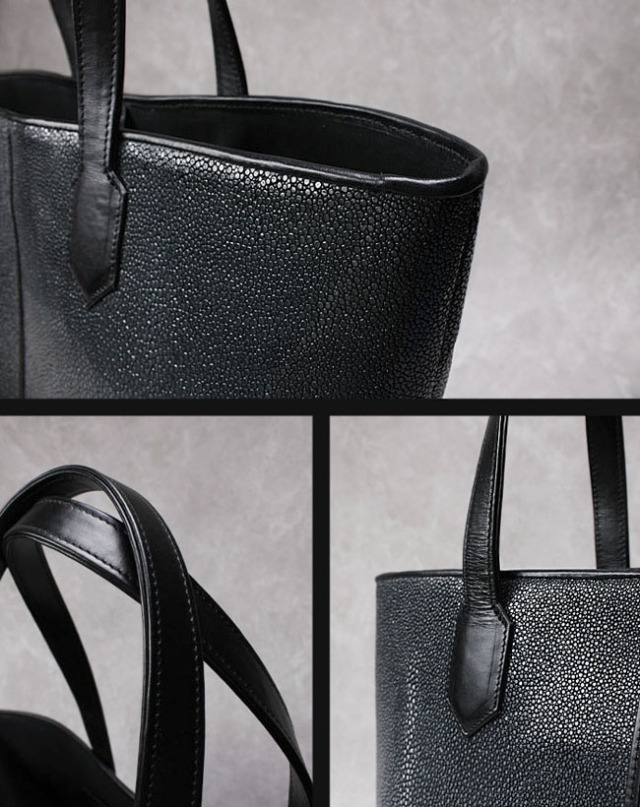 スティングレー　エイ革バッグ 楽天市場】本物エイ革 ショルダーバッグ レザーバッグ