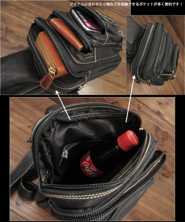 本革 ボディバッグ 斜めがけバッグ ワンショルダーバッグ