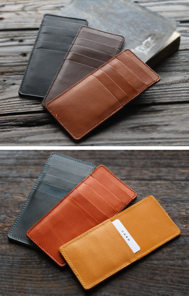 本革 カードケース ヌメ革 カード入れ 栃木レザー コンパクト スリム  