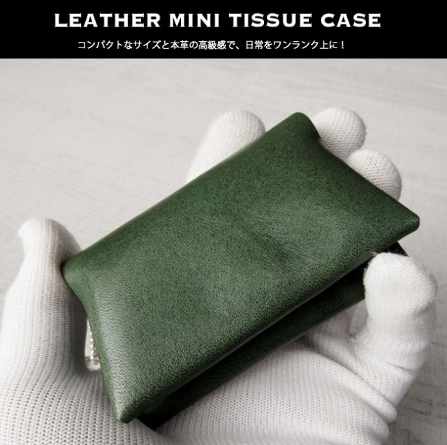 ぴの　ティッシュケース　ショルダーバッグ　ヌメ革　　ヴィンテージ case4793d.jpg