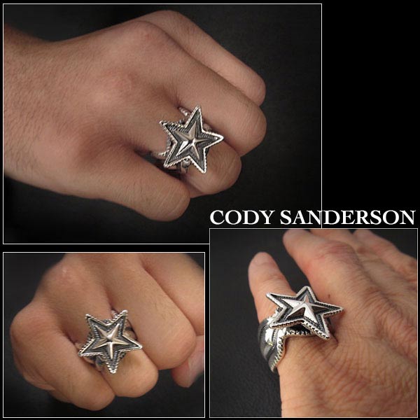 新品 コディ サンダーソン Cody Sanderson リング 16号 インディアンジュエリー シルバー925 ナバホ族 ユニセックス Cody Sanderson Small Star Ring Size Us 8 Native American Indian Jewelry Sterling Silver Navajo Id Na3180r73