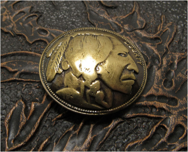 インディアンコイン コンチョ レプリカ Native American Buffalo Coin