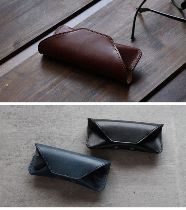 名入れのビッグブレイブ｜JR東日本が運営【JRE MALLショッピング】 [Big Brave] 【名入れ対応】 栃木レザー 眼鏡ケース メガネケース 革 スリム おしゃれ 軽量 携帯用 プレゼント ケース