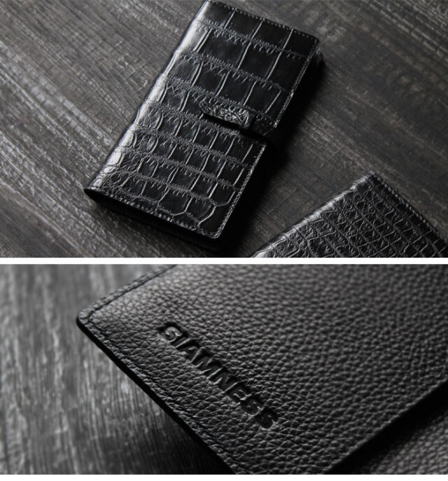 SIAMNESS シャムネス クロコダイル 手帳型 スマホケース クロコ