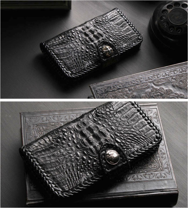 送料無料 iPhoneケース スマホケース 手帳型 レザーケース カイマン